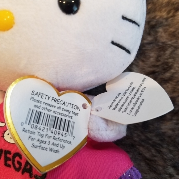 Ty Beanie Babies I ❤ Las Vegas plush Hello Kitty - Picture 6 of 7